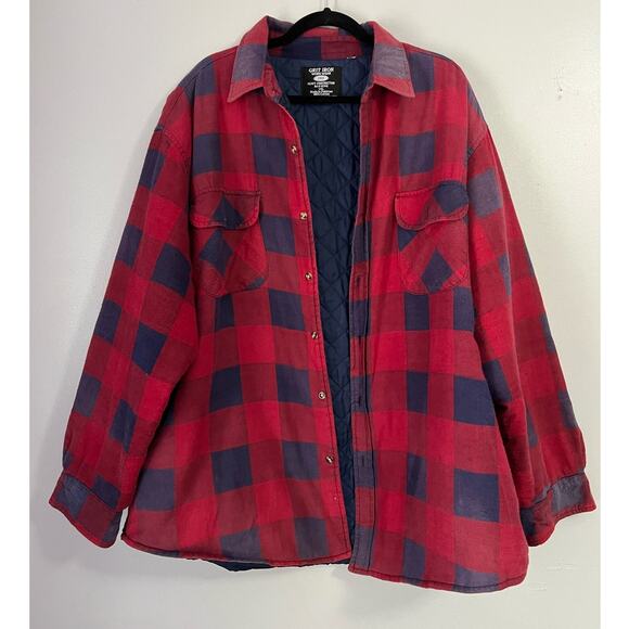 Grit Iron Work Wear Flannel Quilted Jacket Men's Size 2XL Construction - Picture 1 of 8